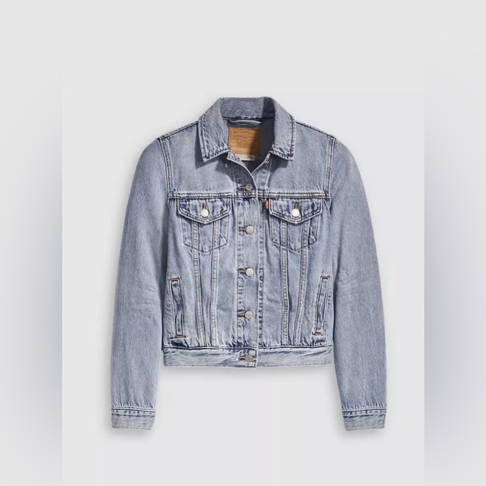 ⭐️Host Pick⭐️ NWT Levi's Light Blue Denim Trucker Jacket women’s small - Picture 4 of 14